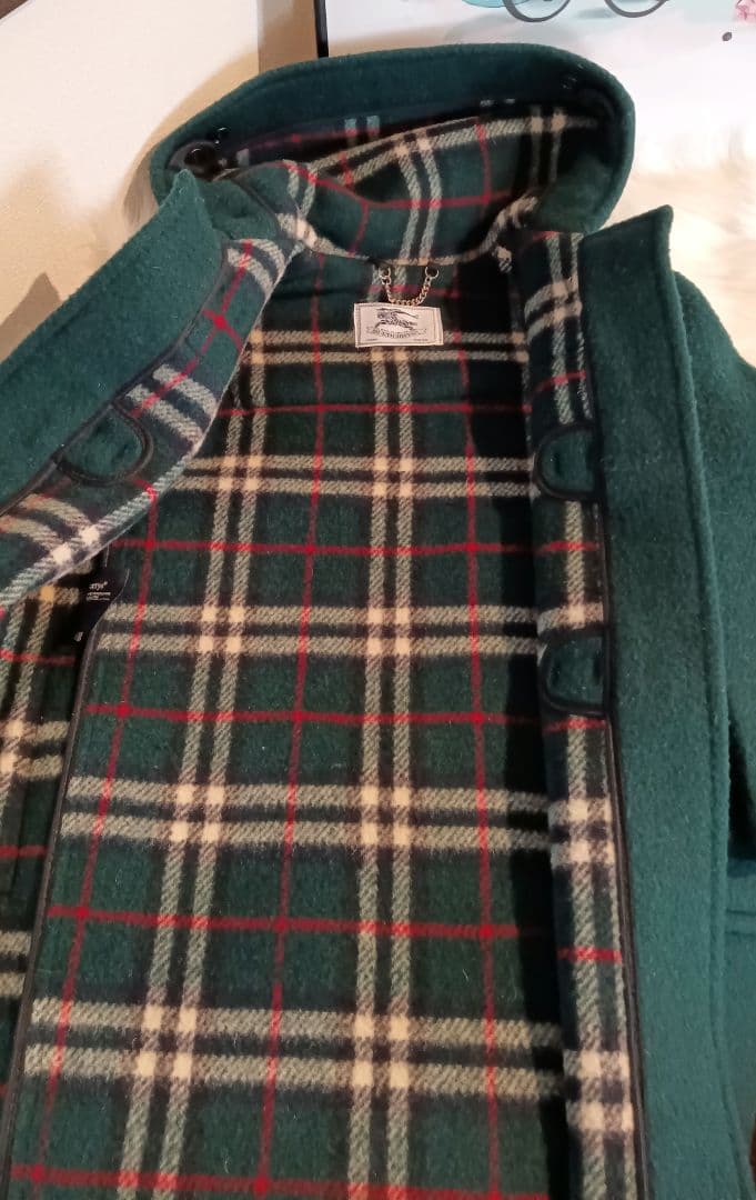 バーバリーズ Burberrys ダッフルコート キッズ 緑 グリーン