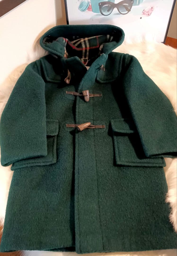 バーバリーズ Burberrys ダッフルコート キッズ 緑 グリーン