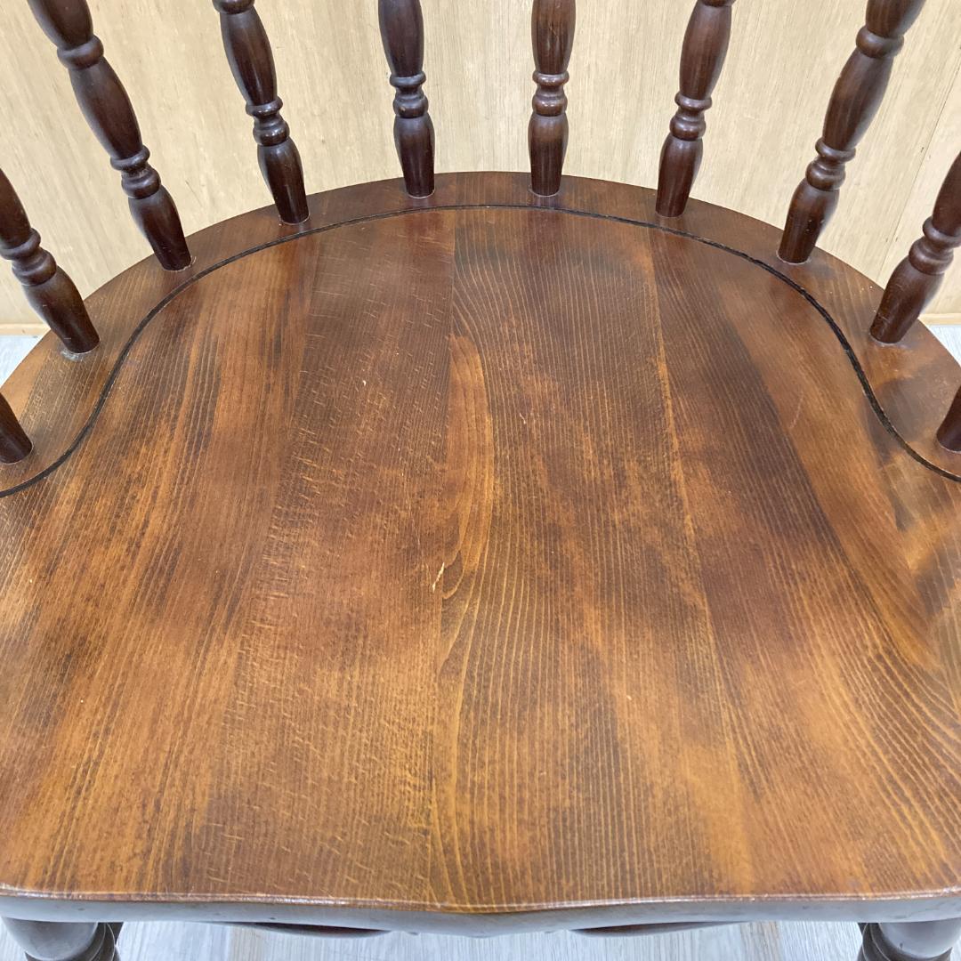 【柏木工】ヴィンテージ ダイニングチェア 椅子　アームチェア　アンティーク B