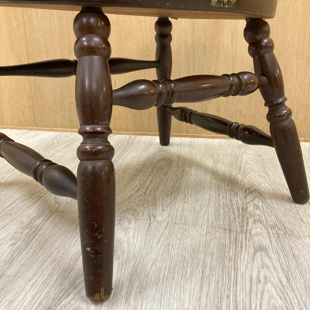 【柏木工】ヴィンテージ ダイニングチェア 椅子　アームチェア　アンティーク B