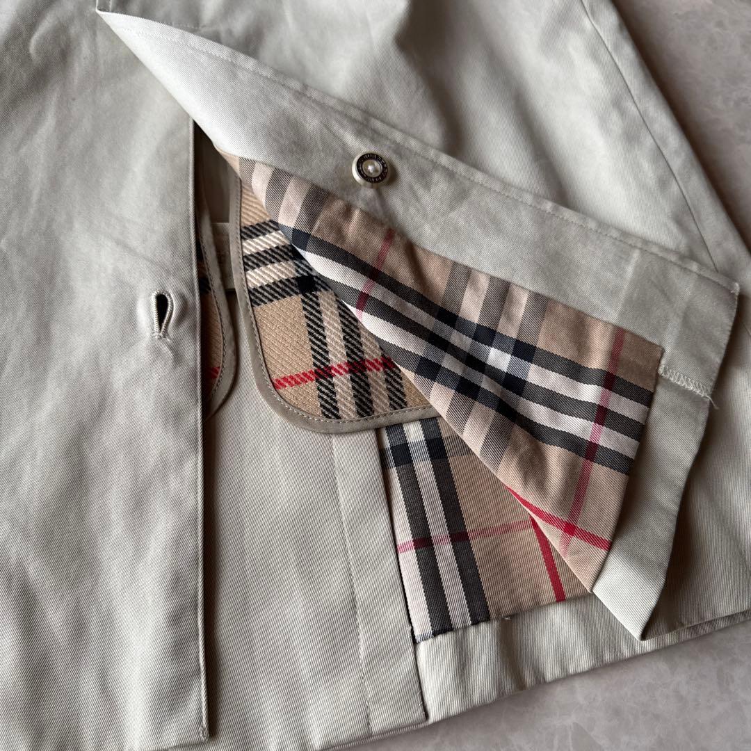 バーバリーBurberryライナー付きロングコート✨襟裏もノバチェック✨