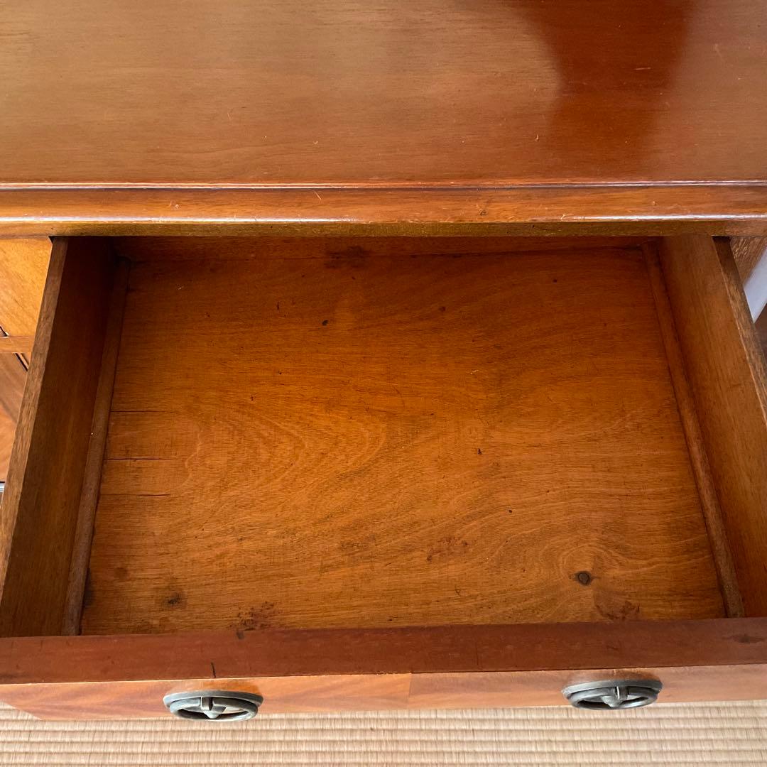 イギリス製 19世紀 アンティーク家具 ミラー付きキャビネット 猫足 約45万円