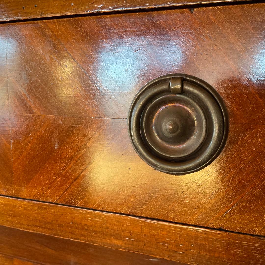 イギリス製 19世紀 アンティーク家具 ミラー付きキャビネット 猫足 約45万円