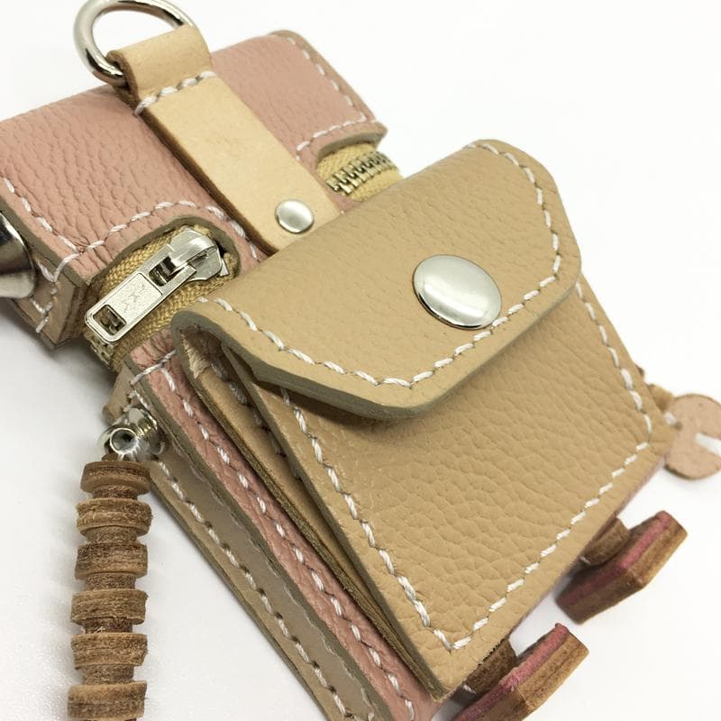 ★本革★ ロボット カード入れ ケース 小銭入れ レザー ハンドメイド