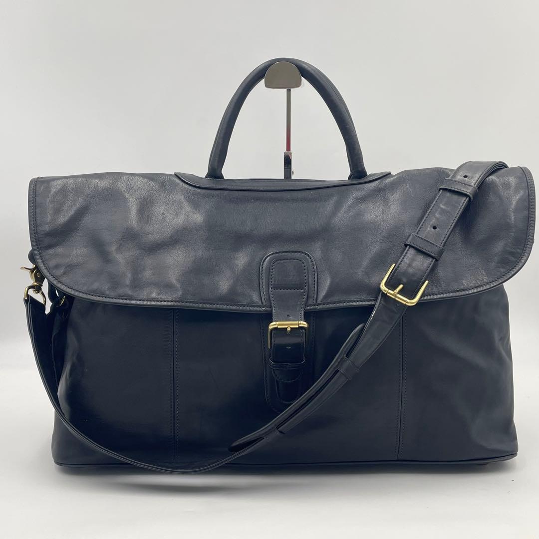 【激レア・美品】オールドコーチ　ボストンバッグ 2way グラブタンレザー 黒