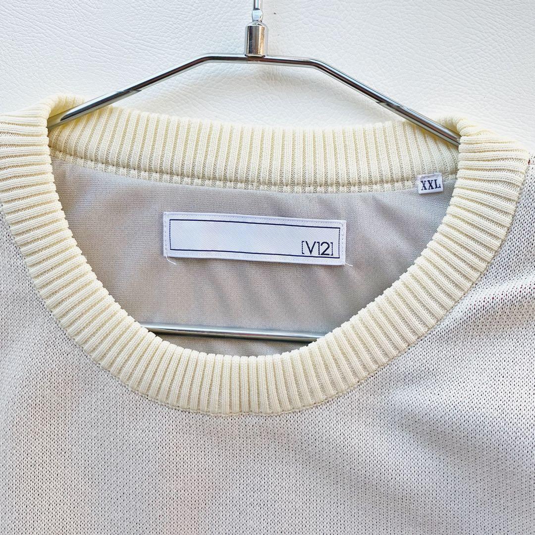 24AW ヴィ トゥエルヴ ニット XXlL クリーム US KNIT