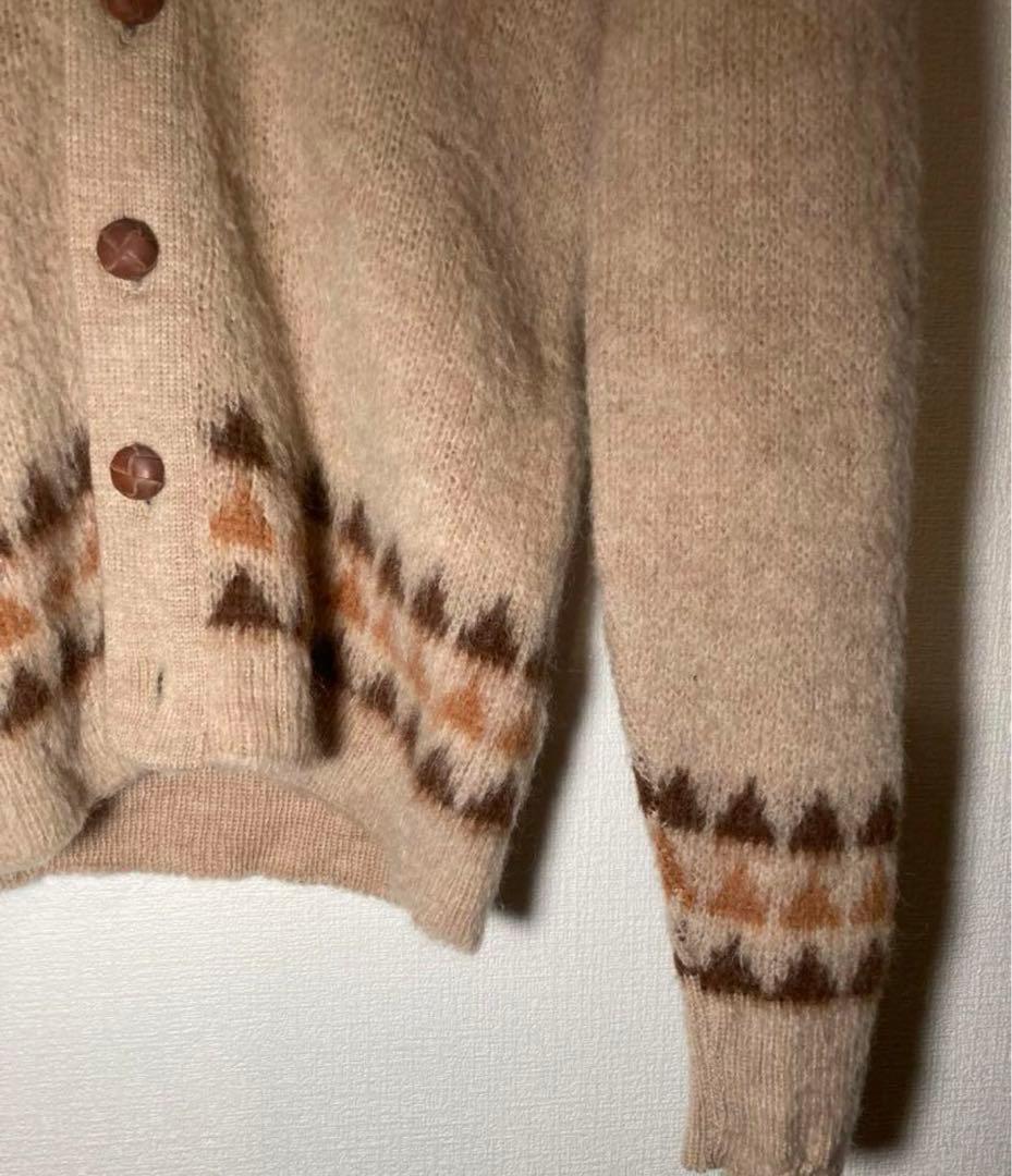 【希少】60s ヴィンテージ　モヘアカーディガン