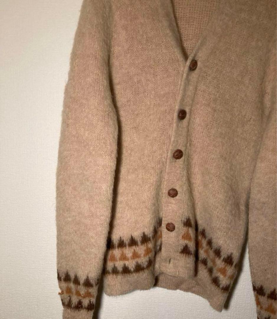 【希少】60s ヴィンテージ　モヘアカーディガン