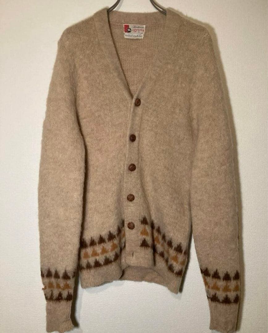 【希少】60s ヴィンテージ　モヘアカーディガン