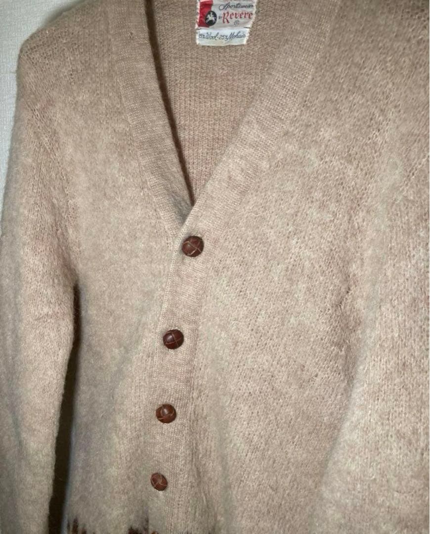 【希少】60s ヴィンテージ　モヘアカーディガン