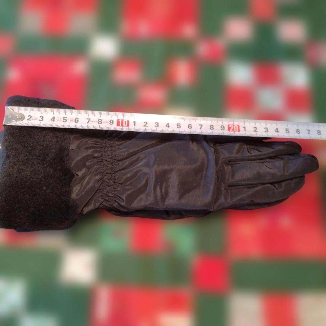 UGG ブラック ファー付き手袋 L/XL