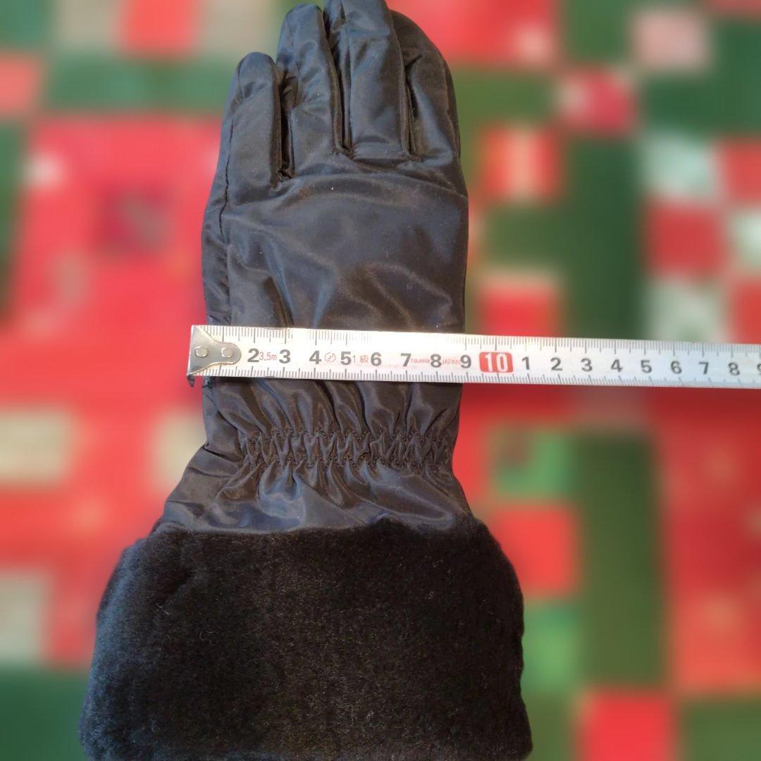 UGG ブラック ファー付き手袋 L/XL