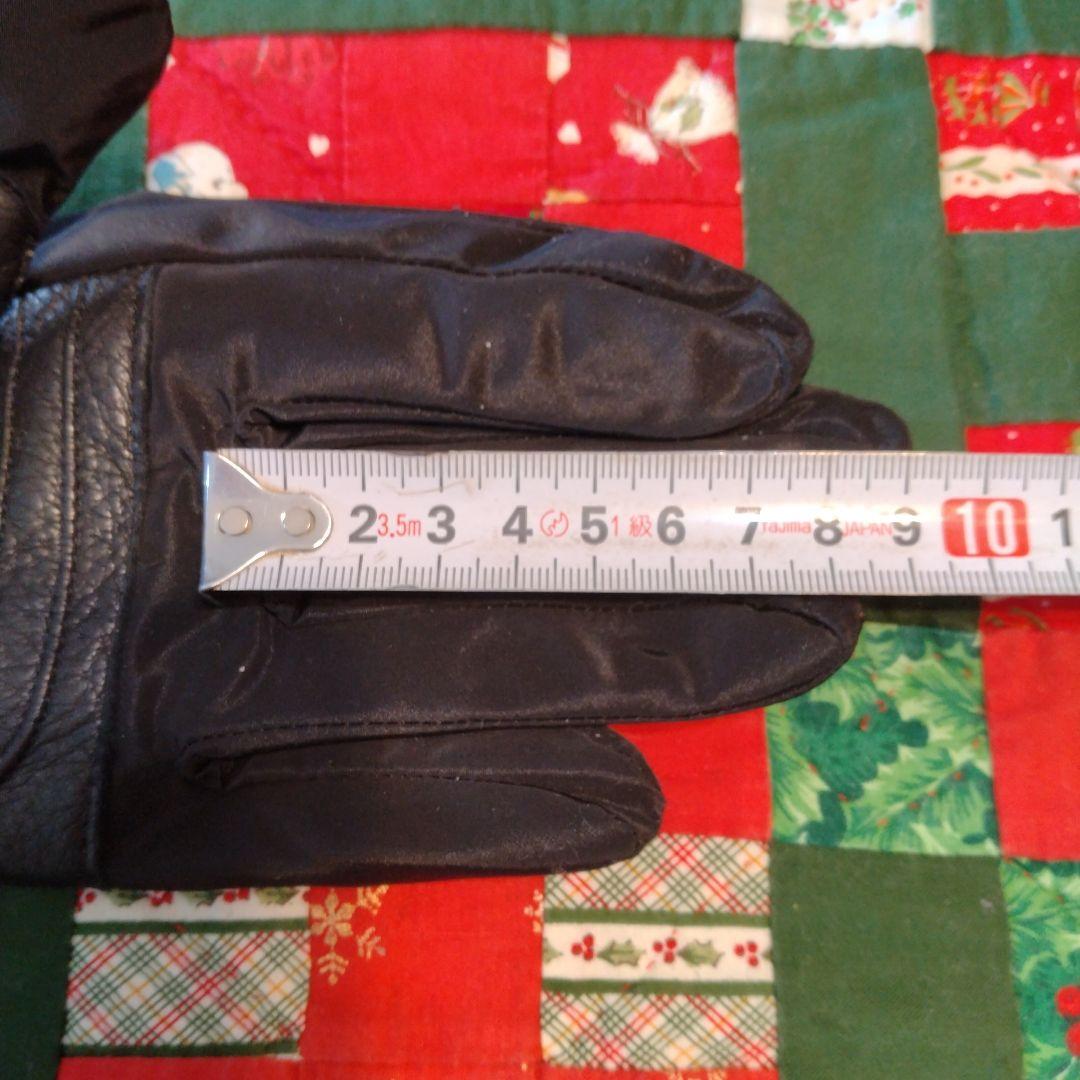 UGG ブラック ファー付き手袋 L/XL