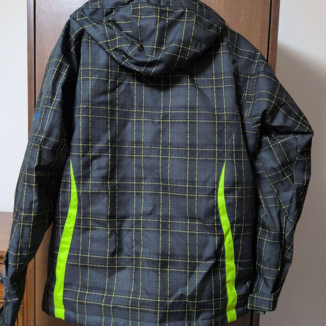 phenix スキーウェア ブラック/イエロー チェック柄　上下セットМサイズ