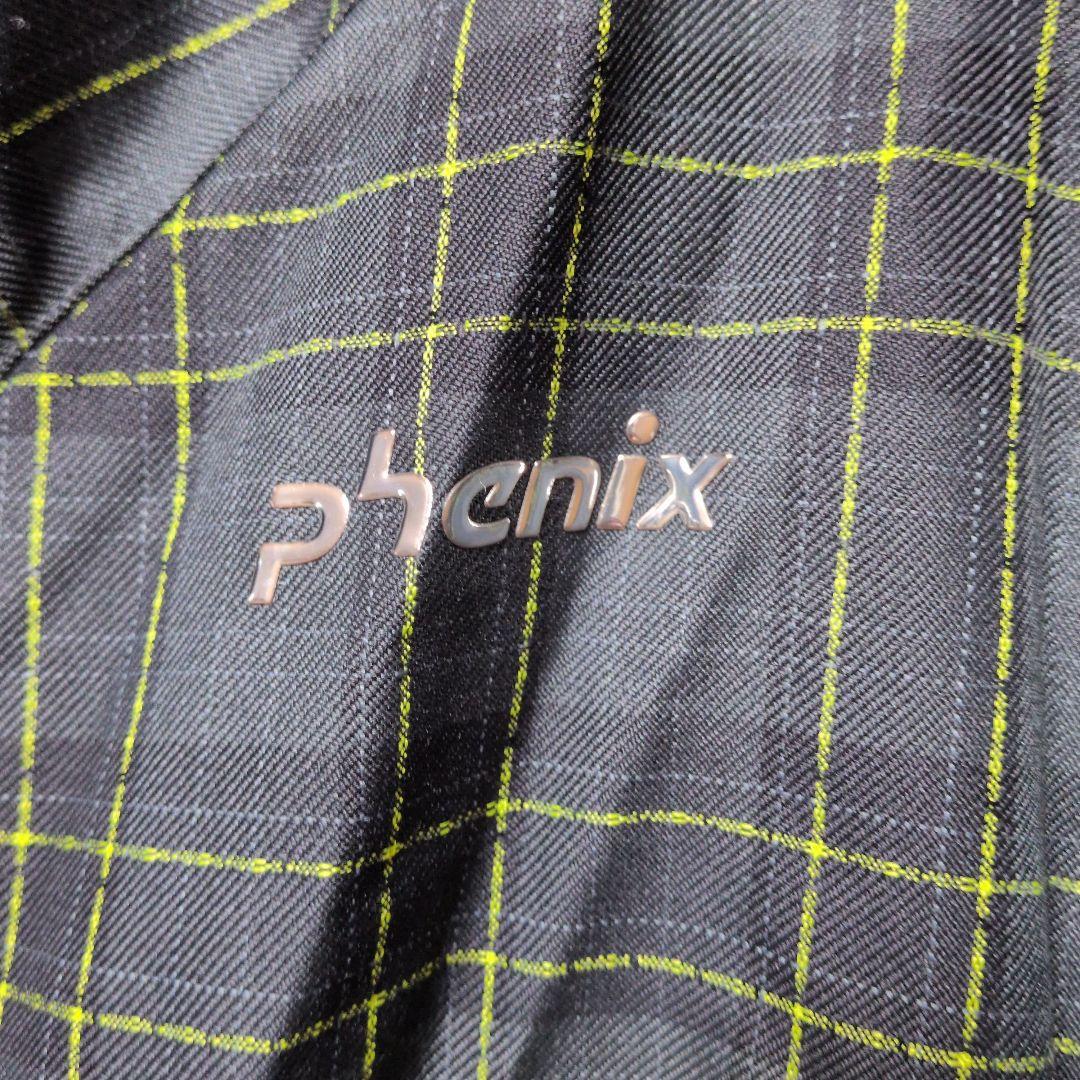 phenix スキーウェア ブラック/イエロー チェック柄　上下セットМサイズ