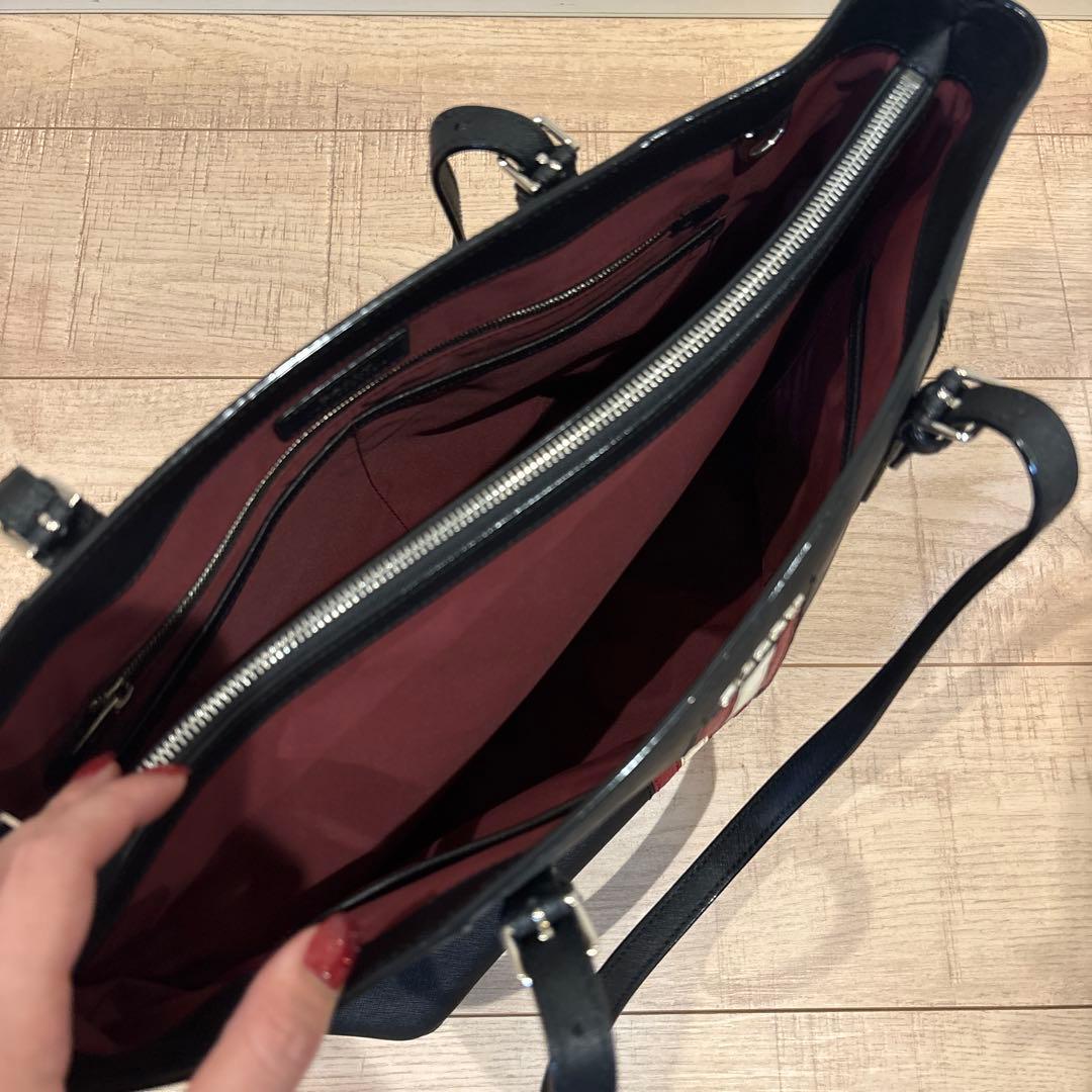 BALLY ストライプデザイン ビジネスバッグ