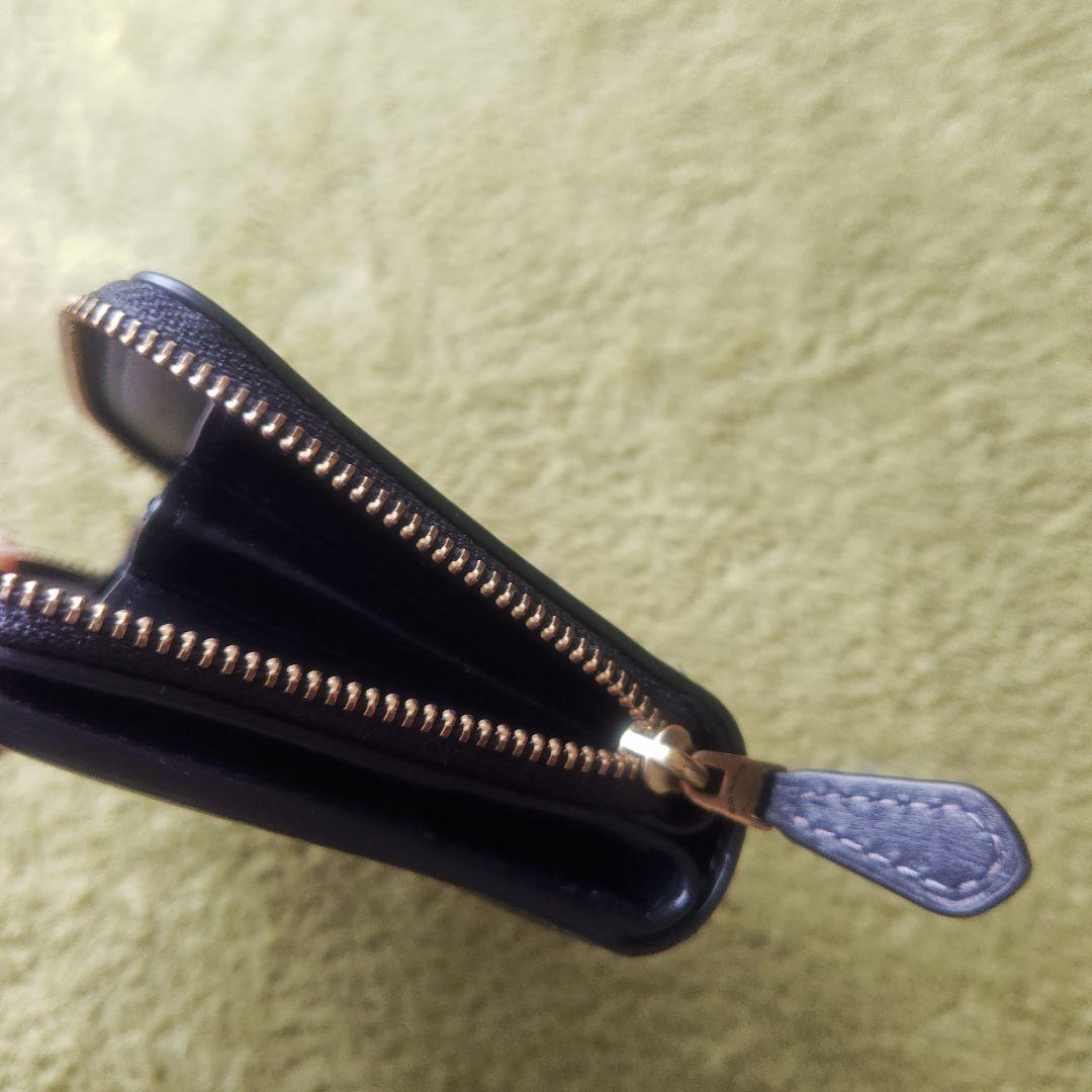 COACH 二つ折り財布 BLACK　革