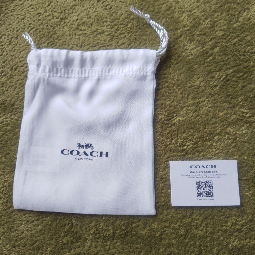 COACH 二つ折り財布 BLACK　革