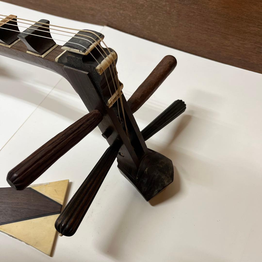 琵琶　撥つき　アンティーク　骨董