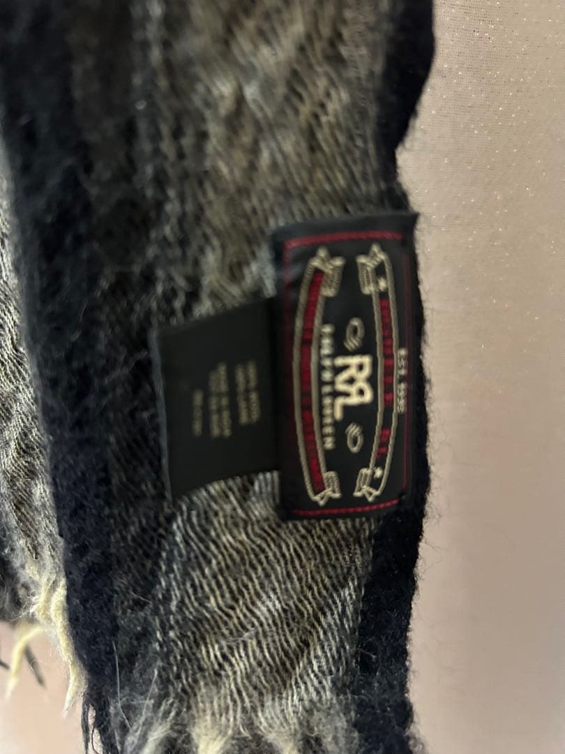 RRL オンブレチェック　ストール　ウール