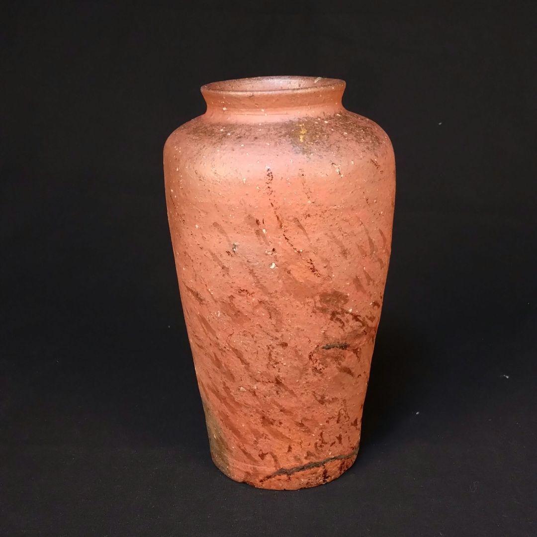 備前焼 南蛮手花生 古備前 錫繕い 漆繕い 古美術 桃山 江戸 花器 壷