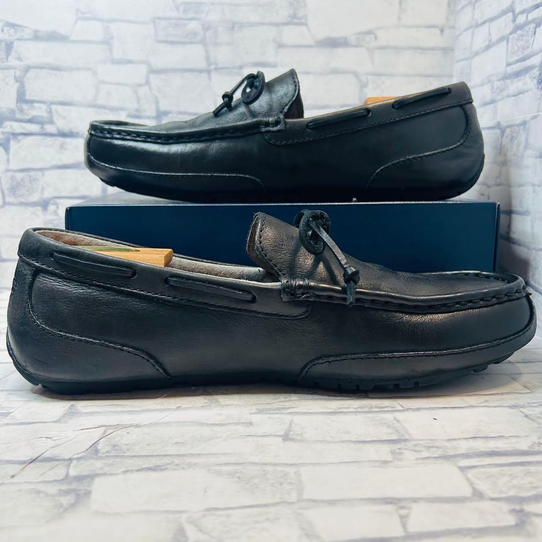 美品 UGG アグ ドライビングシューズ モカシン ブラック 28㎝