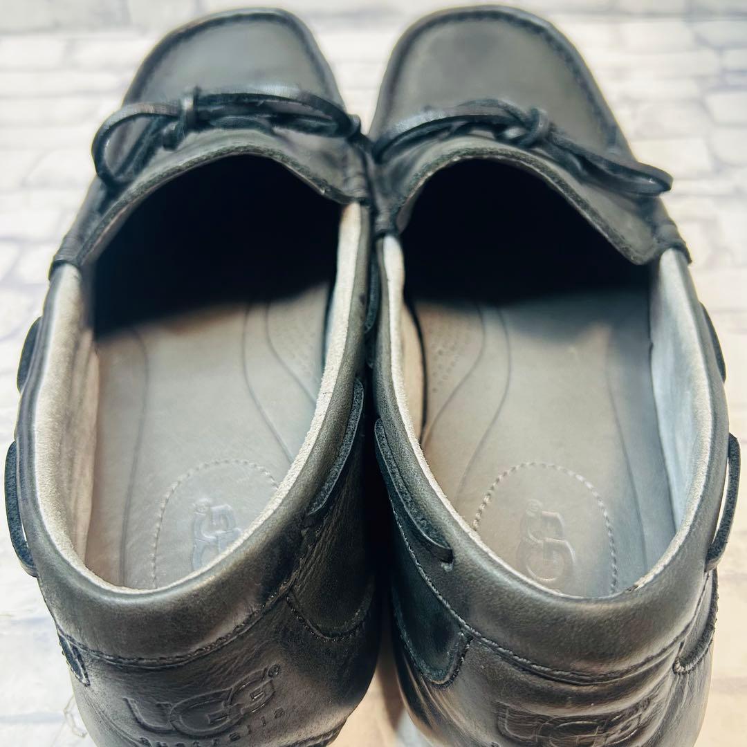 美品 UGG アグ ドライビングシューズ モカシン ブラック 28㎝