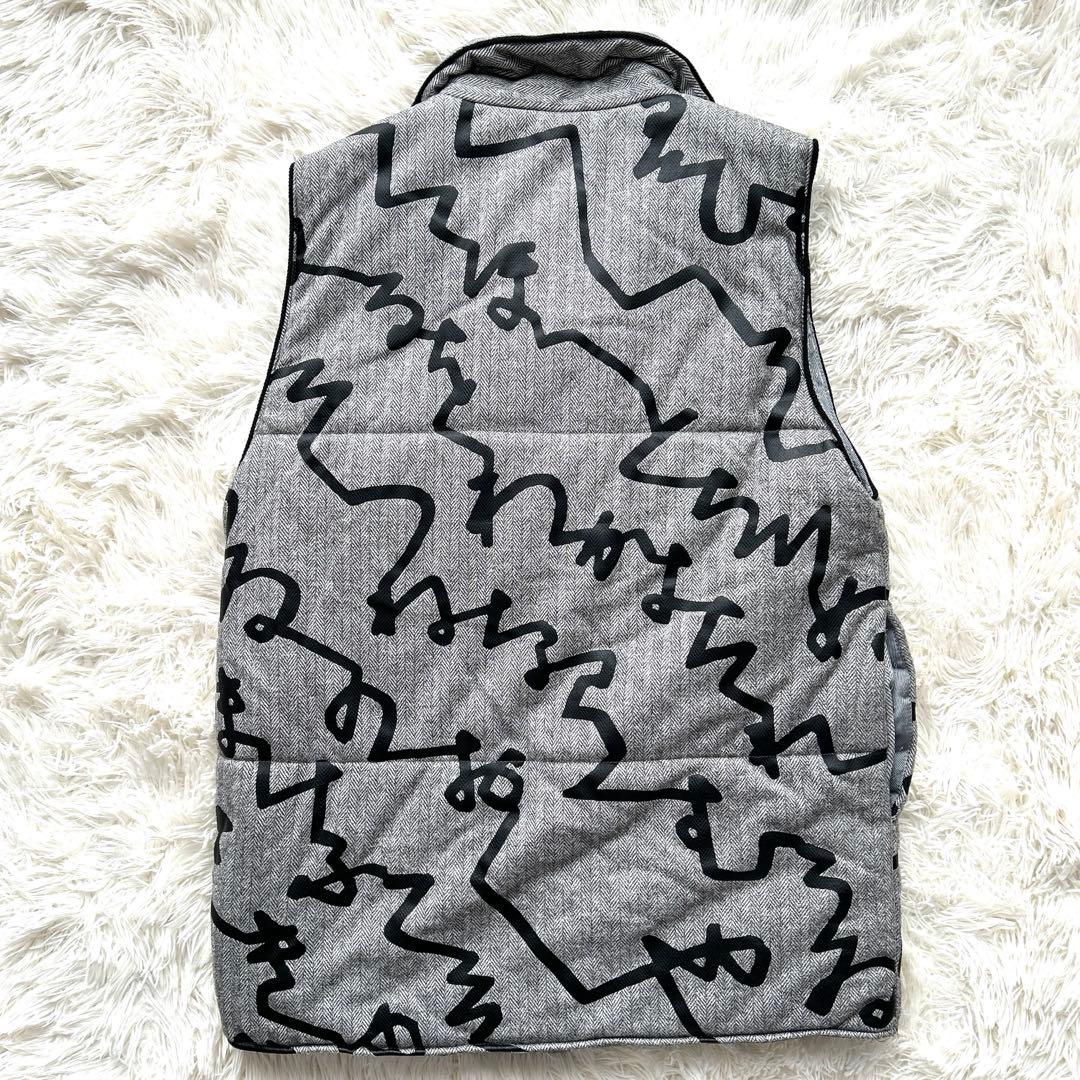 【SOU・SOU】ダウンベスト　陣羽織　中綿袷　Mサイズ かな文字柄