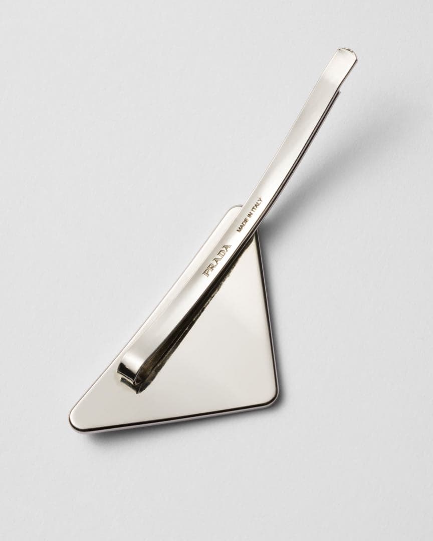 最終値下げ‼️プラダ PRADA シルバートライアングル メタルヘアピン★BOX付
