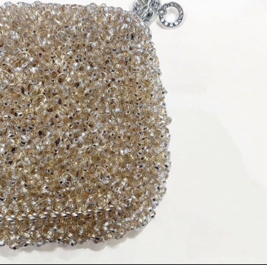 アンテプリマ ルケット シルバーゴールド 3way ワイヤーバッグ　ショルダー