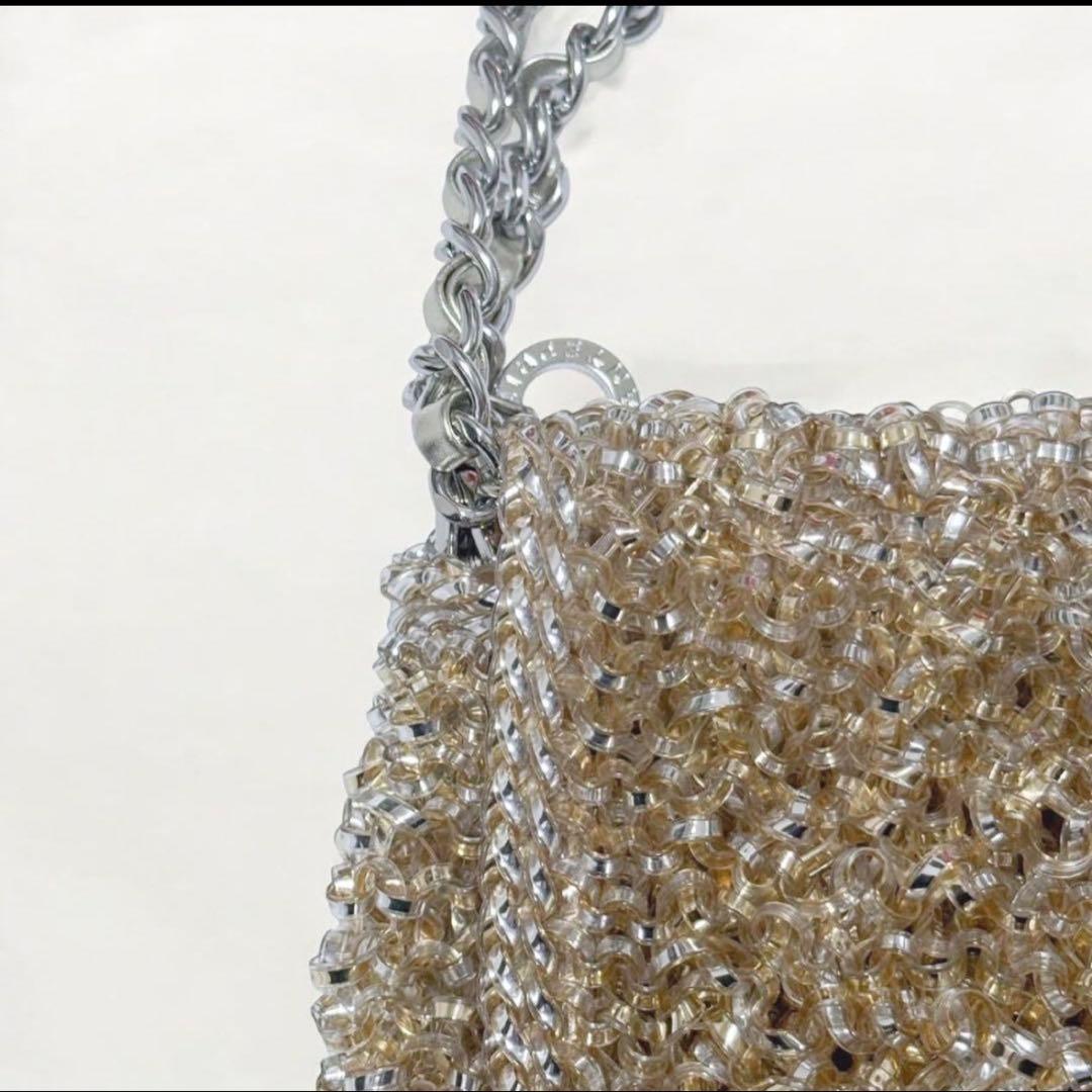 アンテプリマ ルケット シルバーゴールド 3way ワイヤーバッグ　ショルダー