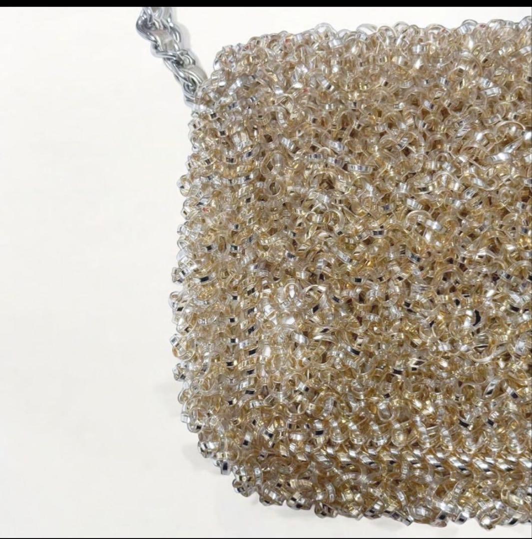 アンテプリマ ルケット シルバーゴールド 3way ワイヤーバッグ　ショルダー