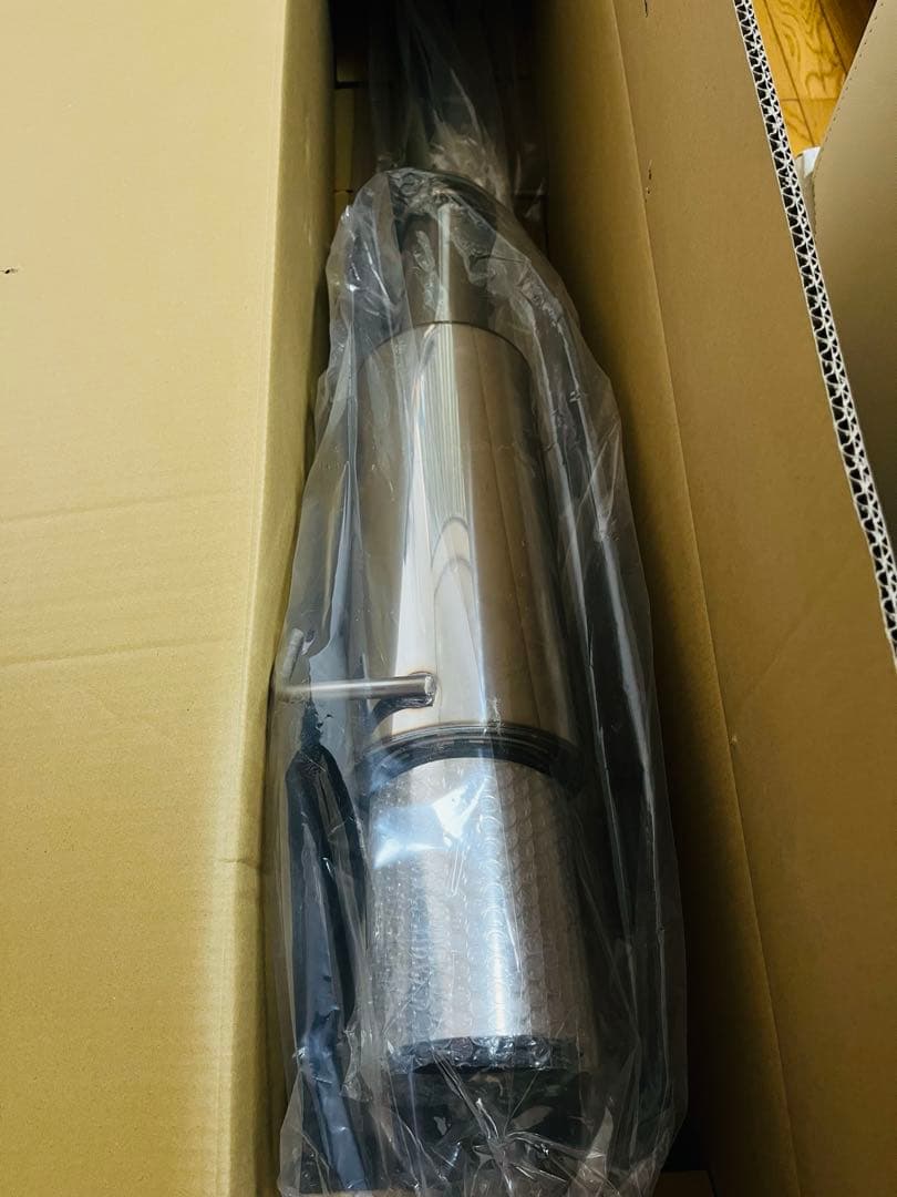 S15用 オールステンマフラー メイン８０Φ 出口115φ砲弾型 中間タイコ付き