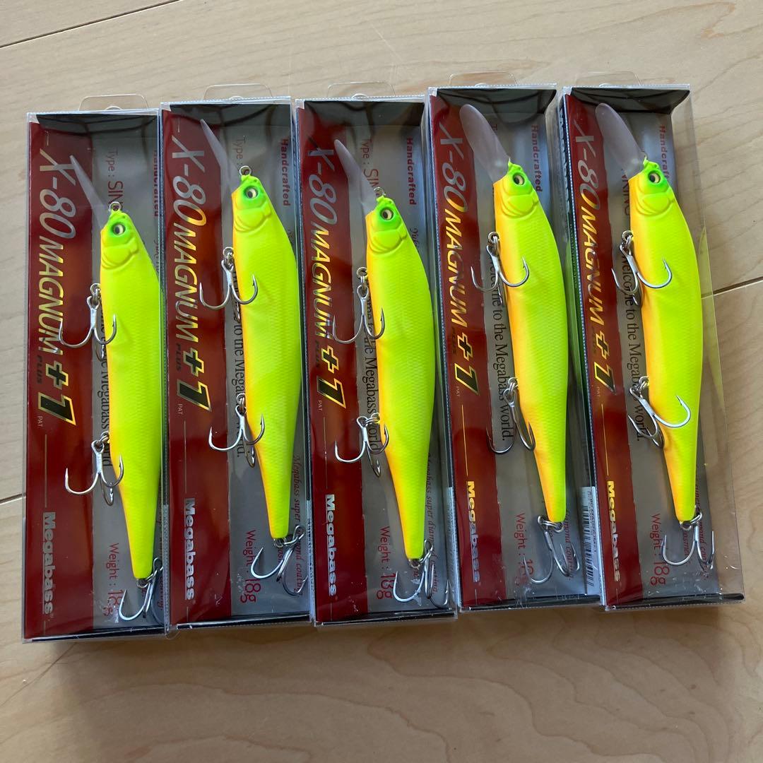 メガバスx80マグナム+1 ×5個セット