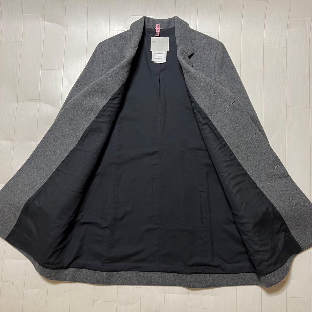 ステファンシュナイダー チェスターコート グレー サイズ1 ベルギー製 ウール