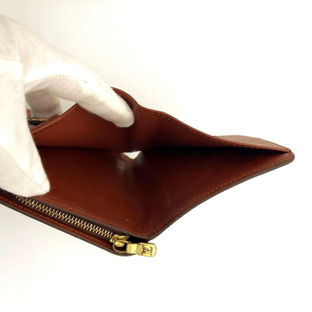 【極美品】箱付き！ルイヴィトン モノグラム ラウンドファスナー　二つ折り財布