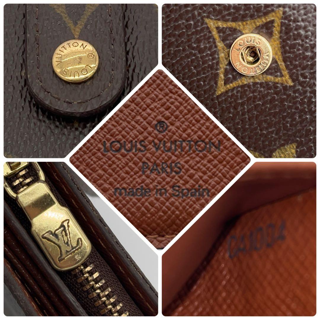 【極美品】箱付き！ルイヴィトン モノグラム ラウンドファスナー　二つ折り財布