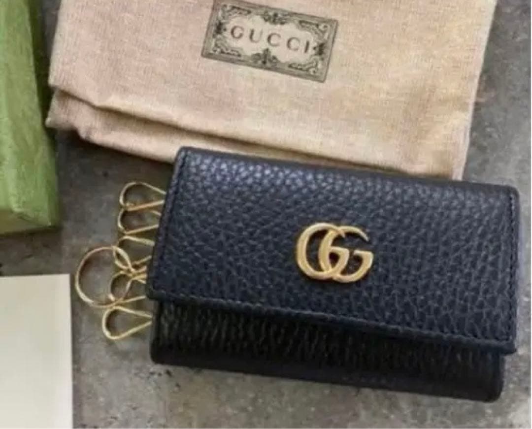 GUCCI キーケース　6連　ショップ袋つき