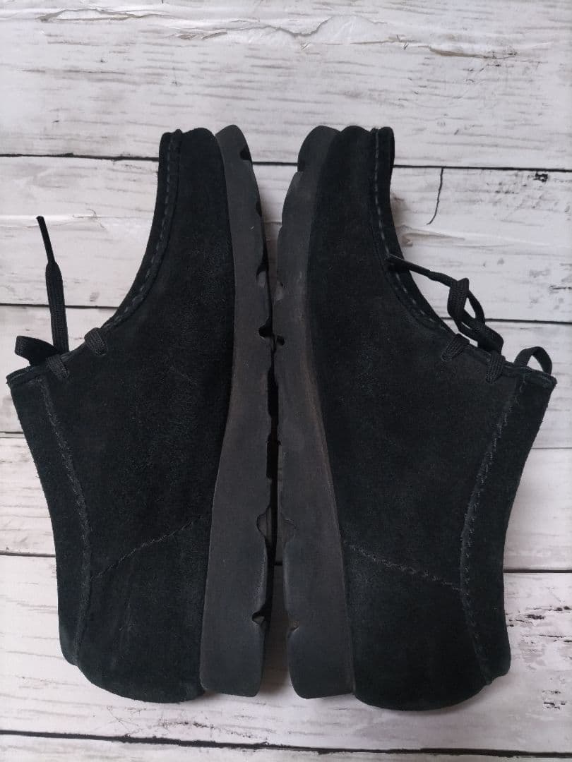 クラークス ワラビー ゴアテックス ヴィブラムソール 黒