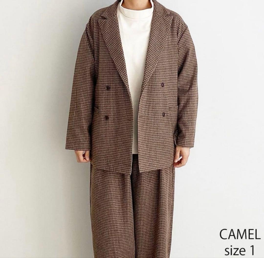 harvesty ハーベスティ ウールツイードズートジャケット　チェックコート