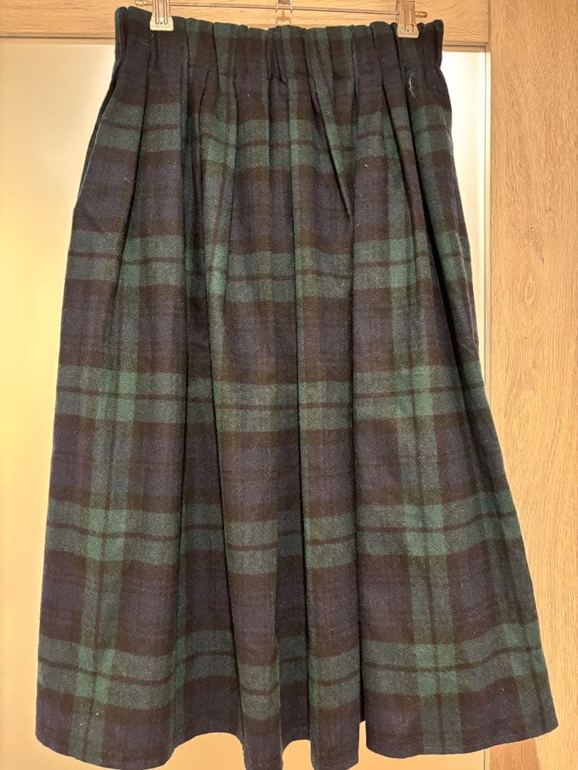 オニールオブダブリン　ウール ブレンドタックチェック スカート サイズ12
