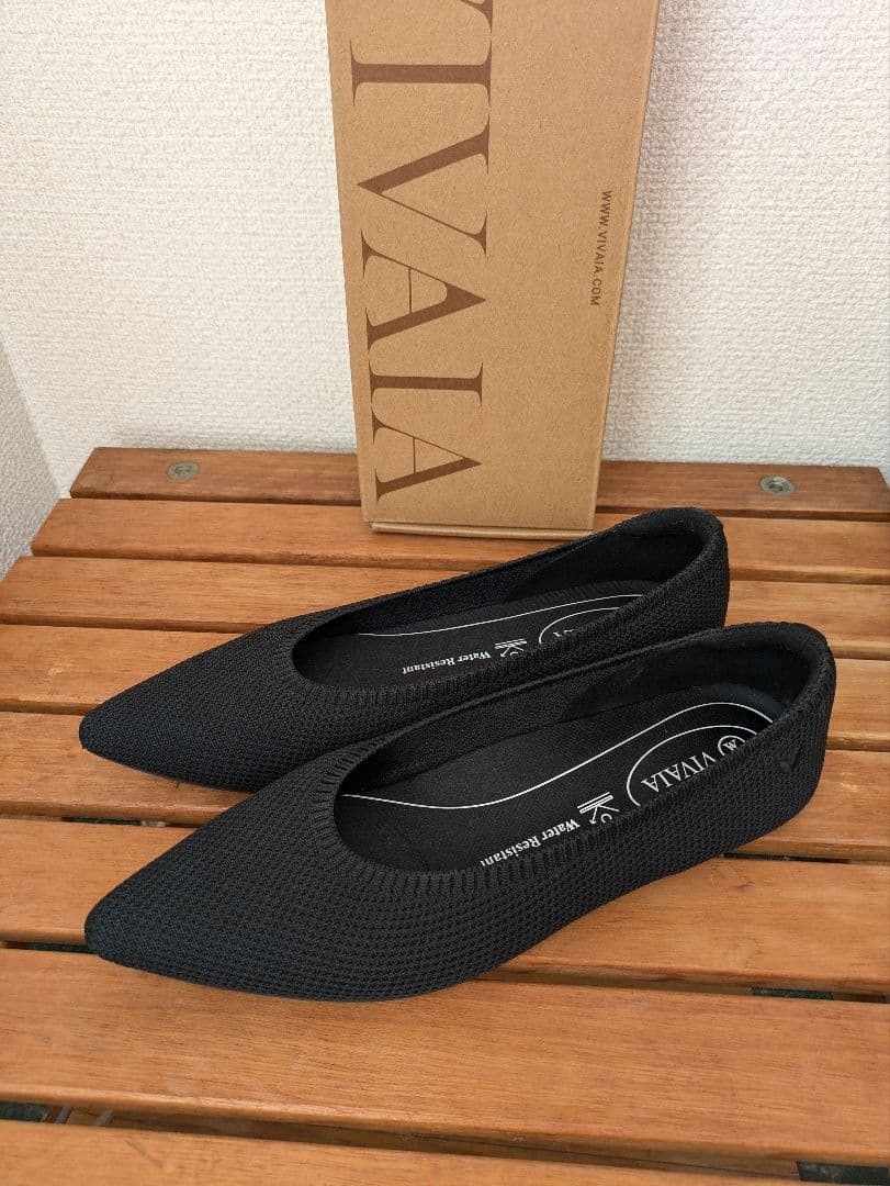 【お値下げ】VIVAIA [Aria 5°] 撥水加工フラットシューズ37