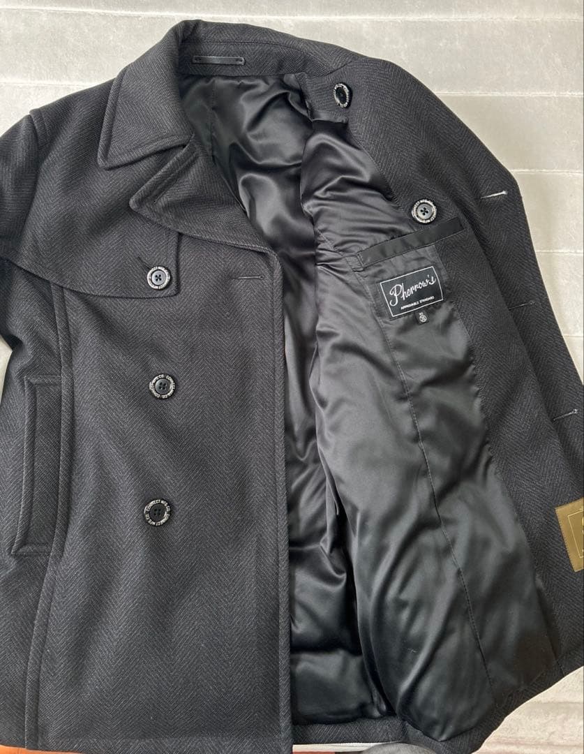 フェローズ ピーコート グレー ダウン M