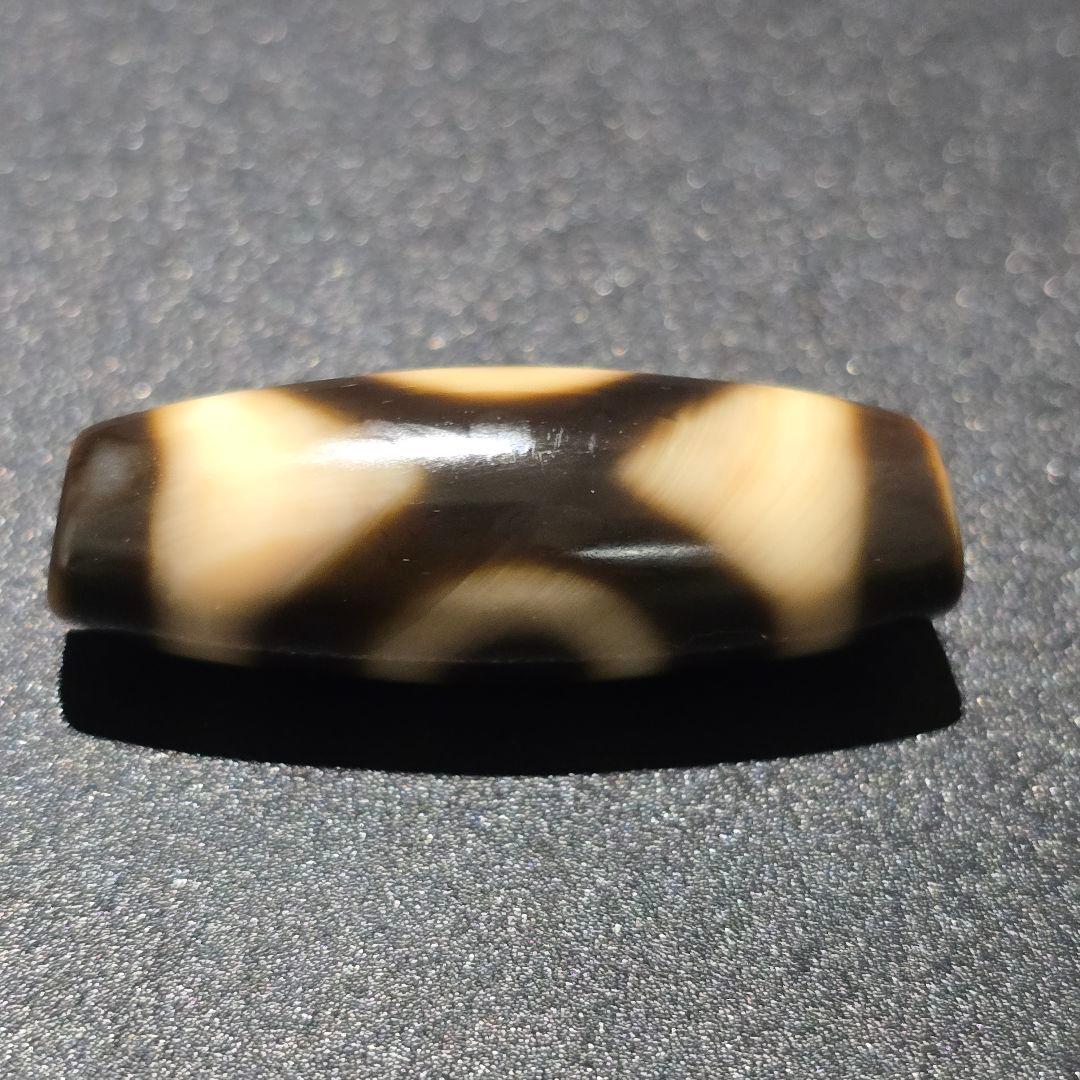 1 老礦天珠　二眼天珠　天珠　天然石　風水　御守り　ブレスレット　ネックレス