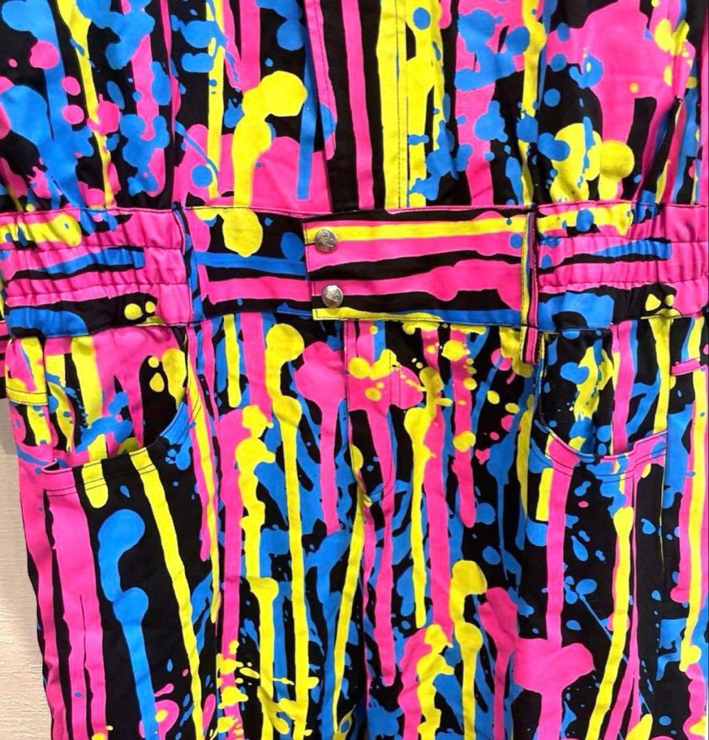 ★未使用に近い美品★ LOVE'S ROCK ペイントツナギ ゆるダボ 原宿系