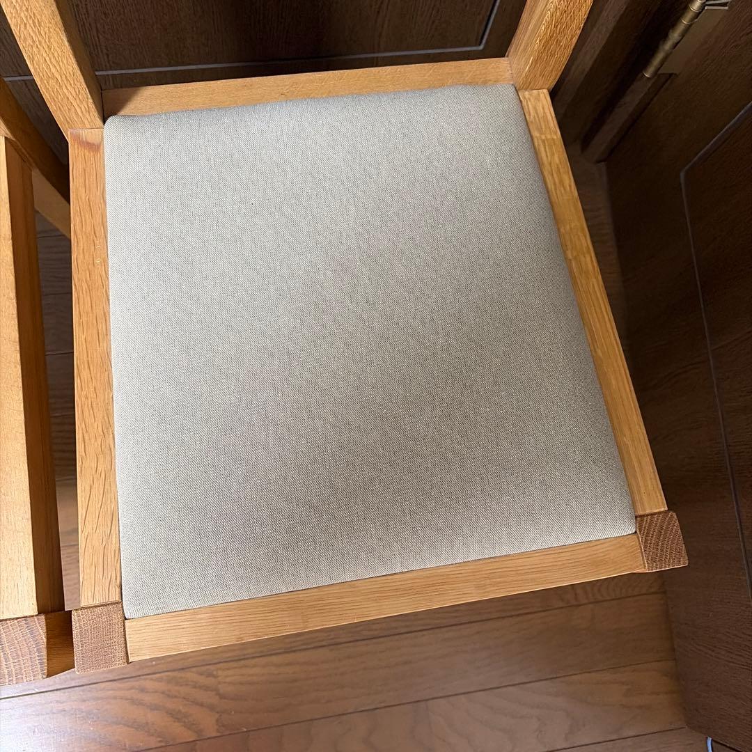 【美品☆希少】無印　オーク材　木製チェア 2客セット
