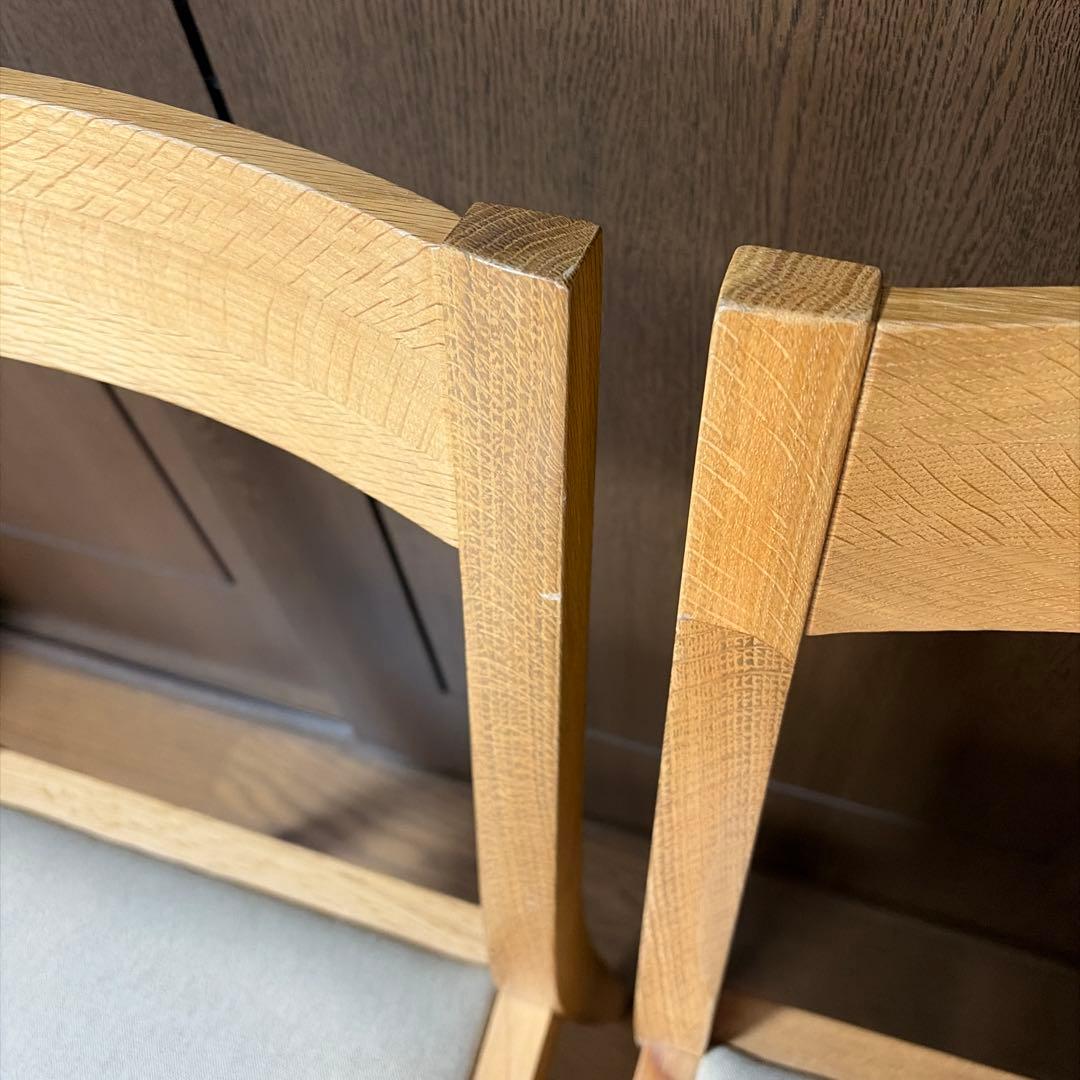 【美品☆希少】無印　オーク材　木製チェア 2客セット