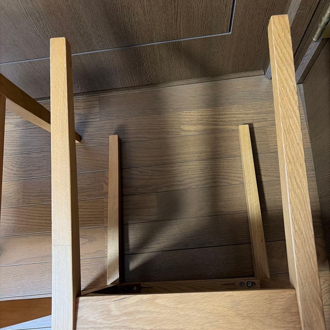 【美品☆希少】無印　オーク材　木製チェア 2客セット