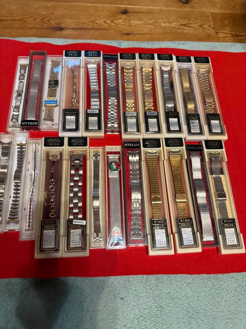 腕時計ベルト　ベルト　ステンレスベルト　金属ベルト　ビンテージ　昭和　レトロ