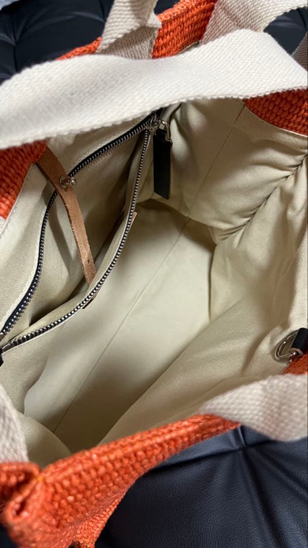 【8/6まで販売】MARNI オレンジ トートバッグ